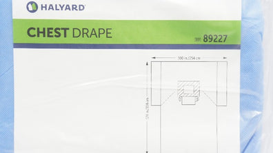 Halyard 89227 Chest Drape Level 4 100inch x 124inch x 72inch